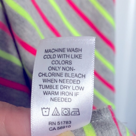 [Maurices] Neon Pink/Yellow Striped Racerback Mini Dress - Women's Size Medium - Picture 7 of 12